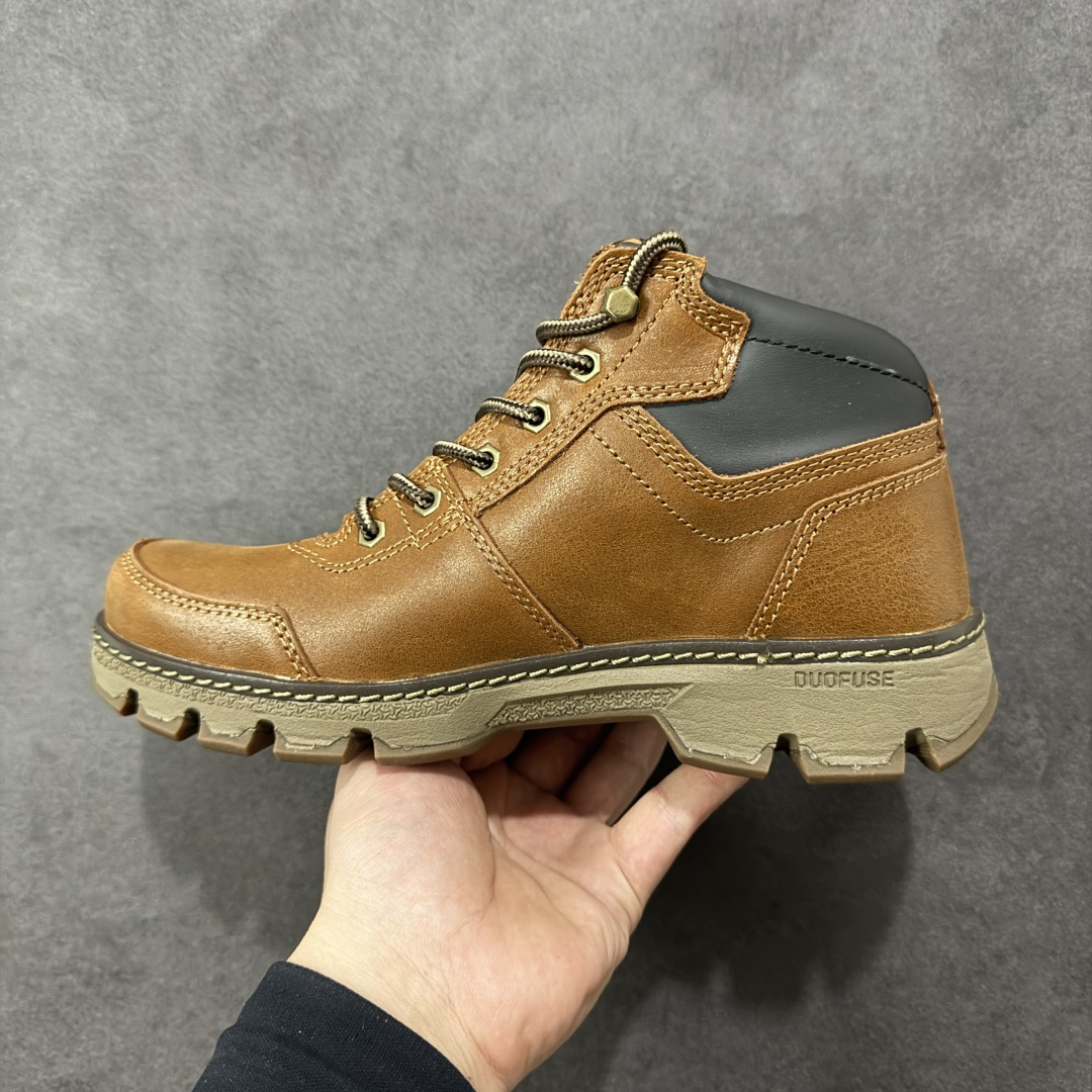 图片[2]-【纯原版】美国原装FOOTWEAR/CAT卡特#724390高邦保暖休闲复古潮鞋天猫同款军靴卡特工装鞋复古高帮马丁靴雪地靴工装靴 原装渠道秒杀市面所有版本秋冬季 进口头层油蜡牛皮 橡胶大底 出口外贸订单 鞋子细节跟正品一摸一样无差别 固特异工艺 牢固百搭好看 尺码：39 40 41 42 43 44 (皮鞋码)-选品中心