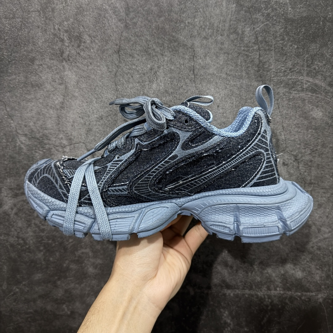 图片[2]-【XA版本】BALENCIAGA 3XL Sneakers 巴黎世家十代网布系带低帮走秀复古老爹鞋 全套原纸板楦头开发 最原汁原味的灵魂版型 全鞋荧光划线卡点 胶水把控整洁度追求极致完美 每一双都是工艺品 多重QC质检 超越公司货的品控标准 实实在在的免检产品 原盒原配 正确字体电绣 粗细、位置、大小正确 侧边TPU 透气孔匹配意产原版 正确分离大底 TPU软底 原版一致大底LOGO 立体感十足 原厂皮料水洗做旧 采购原厂网纱 不含皮革 网布材料和聚氨酯 磨损效果 鞋头边缘和后帮 Balenciaga 徽标 鞋面和后跟凸印尺码 鞋舌 3XL 橡胶品牌标识和反光细节 鞋帮拉袢和鞋舌拉祥 配反光细节 备用鞋带在鞋履前侧 可在穿着前取下 便于不同造型搭配 偏大一码 尺码：35-46-选品中心