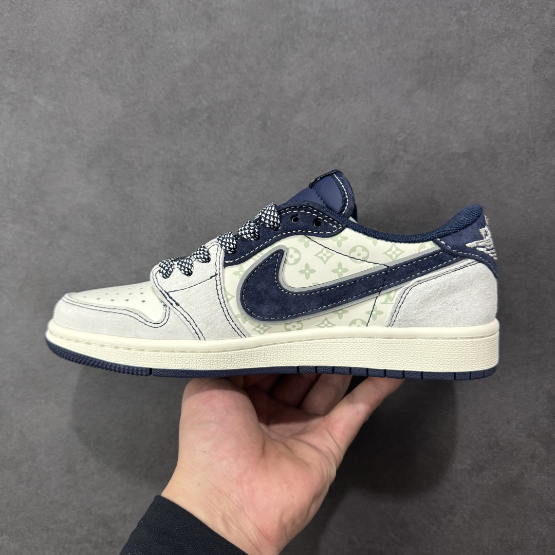 图片[2]-【定制版】Air Jordan 1 Low AJ1 乔1 LV联名 高端定制 倒钩低帮复古篮球鞋  #定制鞋盒 大厂纯原品质出货 超高清洁度 皮料切割干净无任何毛边 细节完美 货号：CX5050-Y37  尺码：36 36.5 37.5 38 36.5 39 40 40.5 41 42 42.5 43 44 44.5 45-选品中心