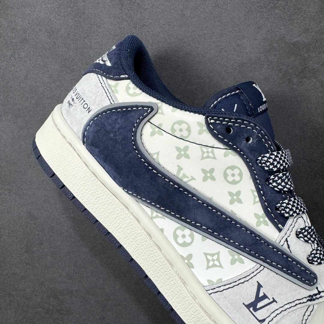 图片[6]-【定制版】Air Jordan 1 Low AJ1 乔1 LV联名 高端定制 倒钩低帮复古篮球鞋  #定制鞋盒 大厂纯原品质出货 超高清洁度 皮料切割干净无任何毛边 细节完美 货号：CX5050-Y37  尺码：36 36.5 37.5 38 36.5 39 40 40.5 41 42 42.5 43 44 44.5 45-选品中心