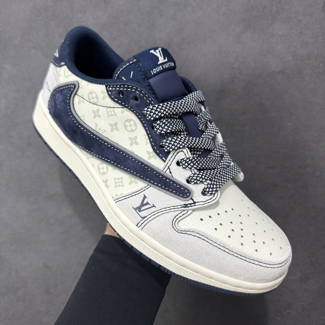 图片[3]-【定制版】Air Jordan 1 Low AJ1 乔1 LV联名 高端定制 倒钩低帮复古篮球鞋  #定制鞋盒 大厂纯原品质出货 超高清洁度 皮料切割干净无任何毛边 细节完美 货号：CX5050-Y37  尺码：36 36.5 37.5 38 36.5 39 40 40.5 41 42 42.5 43 44 44.5 45-选品中心