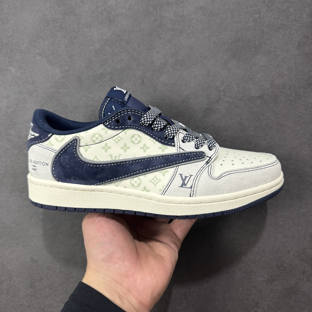 【定制版】Air Jordan 1 Low AJ1 乔1 LV联名 高端定制 倒钩低帮复古篮球鞋  #定制鞋盒 大厂纯原品质出货 超高清洁度 皮料切割干净无任何毛边 细节完美 货号：CX5050-Y37  尺码：36 36.5 37.5 38 36.5 39 40 40.5 41 42 42.5 43 44 44.5 45-选品中心