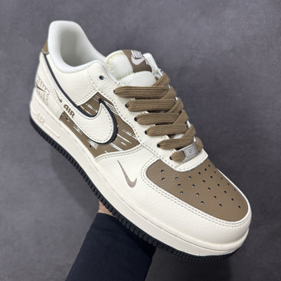 图片[3]-【定制版】Nike Air Force 1 \’07 Low “NIKE联名——米白棕” 高端定制 低帮休闲板鞋 定制鞋盒 大厂纯原品质出货 超高清洁度 皮料切割干净无任何毛边 细节完美 货号：XD9314-618 尺码： 36 36.5 37.5 38 38.5 39 40 40.5 41 42 42.5 43 44 44.5 45-选品中心