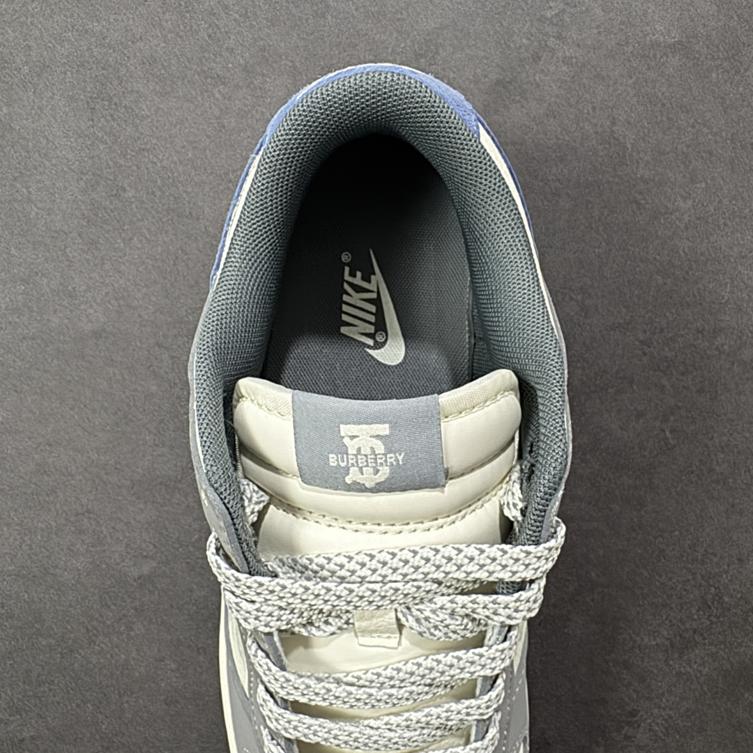 图片[7]-【定制版】Nike SB Dunk Low 巴宝莉联名 灰蓝拼接 周年高端定制 低帮休闲板鞋 #定制鞋盒 大厂纯原品质出货 超高清洁度 皮料切割干净无任何毛边 细节完美 货号：JP1628-035 尺码：36 36.5 37.5 38 38.5 39 40 40.5 41 42 42.5 43 44 44.5 45-选品中心