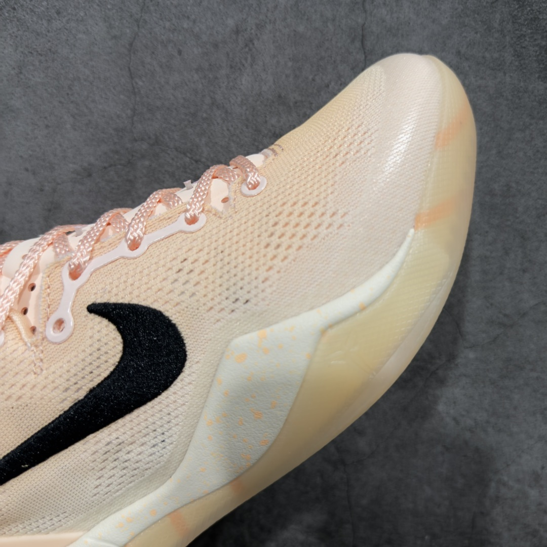 图片[6]-【CK纯原版】Nike Zoom Kobe Ⅷ System 科比8代 男子实战篮球鞋 EYBL 蜜桃粉 HQ3138-800 鞋垫升级配备超厚PHYLON中底 前后掌部位搭载Zoom气垫单元 塑料碳纤维支撑中板 KOBE VII体系的速度模块配备了 PHYLON 中底和在前后掌部位的 Zoom气垫单元，提供快速响应的缓冲。同时，采用低帮弹力鞋口设计，使鞋子能够紧贴脚踝提供更好的支撑。速度模块采用贴合脚面的舒适包裹设计，摒弃传统的鞋舌和鞋内套，使球鞋更加轻质。 尺码：39-47.5-选品中心