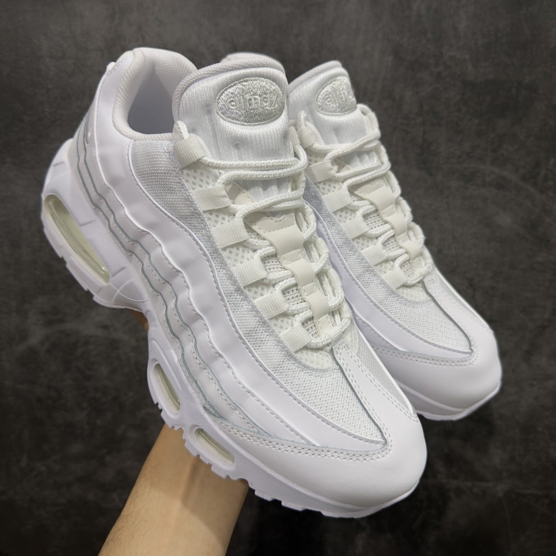 【KZ2.0版本】Nike Air Max 95 纯白 货号:HM8755-100 纯原大厂生产线出品 原厂材料 原厂楦头 市场正确版本 区分错版 尺码:40 40.5 41 42 42.5 43 44 44.545 46 47.5 48 48.5-选品中心