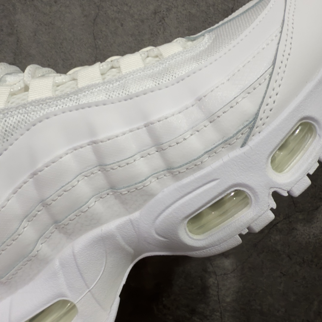 图片[4]-【KZ2.0版本】Nike Air Max 95 纯白 货号：HM8755-100 纯原大厂生产线出品 原厂材料 原厂楦头 市场正确版本 区分错版 尺码：40 40.5 41 42 42.5 43 44 44.545 46 47.5 48 48.5-选品中心