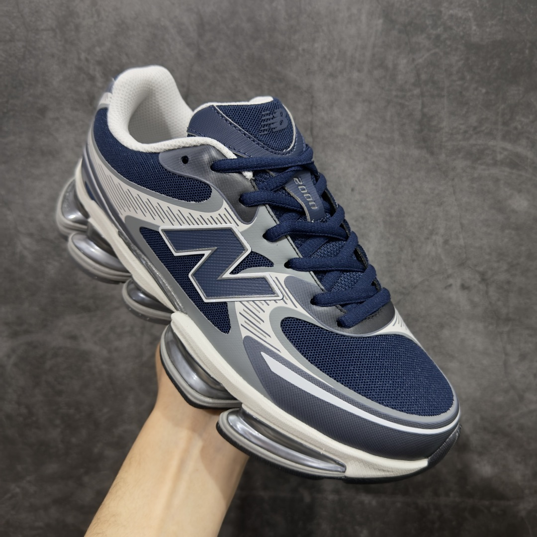 图片[3]-【纯原版】New Balance 新百伦 NB2000 网面休闲鞋 U20001PB NB官方重磅新品 一款融合复古设计与现代科技的跑鞋，以其经典的造型和舒适脚感，成为2025年复古潮流爱好的推荐单品。 极具视觉冲击力的5根ABZORB单元，以及无缝鞋面的设计，加上3M反光材质的装饰，比之前推出的9060系列更夸张，更具未来感。 尺码：36-46.5-选品中心