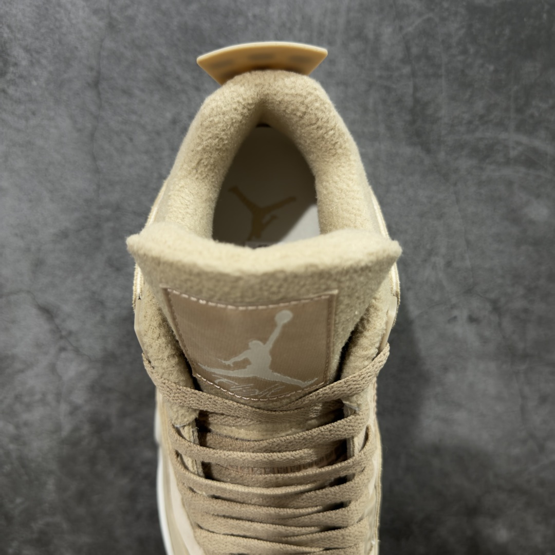 图片[8]-【KZ纯原版】Air Jordan 4 Retro AJ4 乔丹4代沙漠黄 毛绒卡其  原楦原纸板同源开发 完美呈现乔4的版型 内侧正确双色网格 还原细节 正确气垫颜色 正确网格工艺 正确拉帮工艺 全鞋原装材料制作 原档案原模具打造 货号：HV0823-200 尺码：36-48.5-选品中心