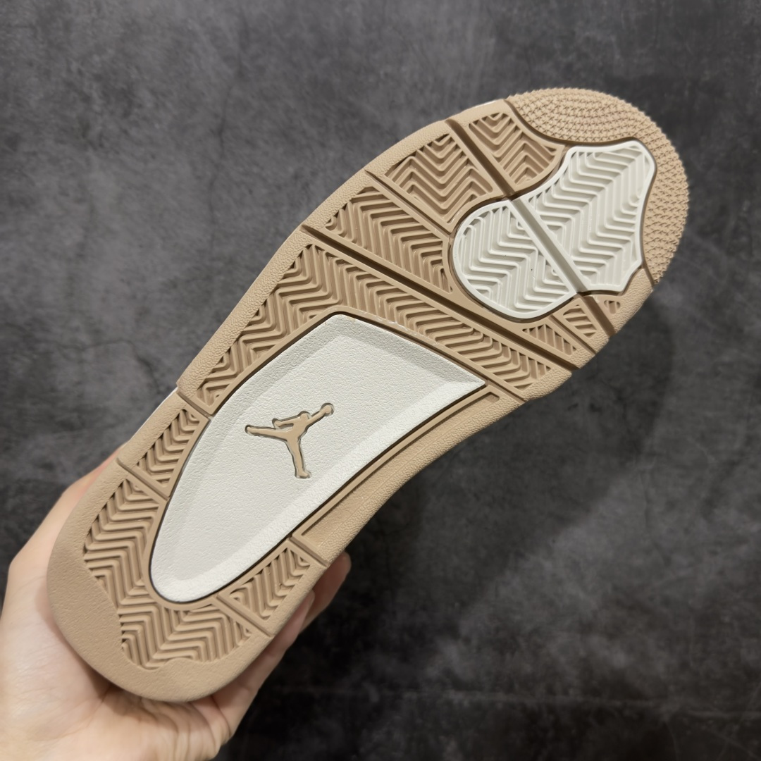 图片[9]-【KZ纯原版】Air Jordan 4 Retro AJ4 乔丹4代沙漠黄 毛绒卡其  原楦原纸板同源开发 完美呈现乔4的版型 内侧正确双色网格 还原细节 正确气垫颜色 正确网格工艺 正确拉帮工艺 全鞋原装材料制作 原档案原模具打造 货号：HV0823-200 尺码：36-48.5-选品中心