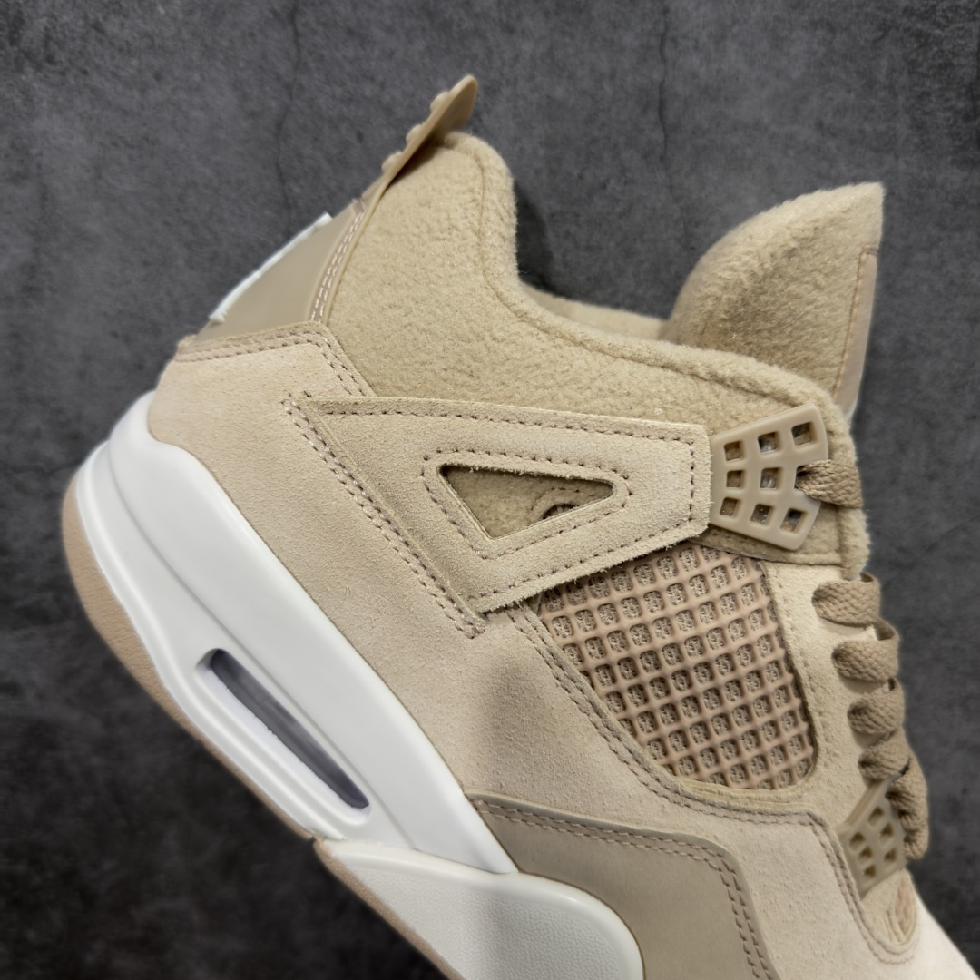 图片[7]-【KZ纯原版】Air Jordan 4 Retro AJ4 乔丹4代沙漠黄 毛绒卡其  原楦原纸板同源开发 完美呈现乔4的版型 内侧正确双色网格 还原细节 正确气垫颜色 正确网格工艺 正确拉帮工艺 全鞋原装材料制作 原档案原模具打造 货号：HV0823-200 尺码：36-48.5-选品中心