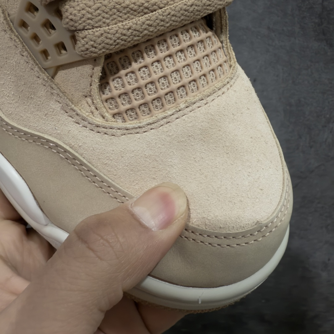 图片[5]-【KZ纯原版】Air Jordan 4 Retro AJ4 乔丹4代沙漠黄 毛绒卡其  原楦原纸板同源开发 完美呈现乔4的版型 内侧正确双色网格 还原细节 正确气垫颜色 正确网格工艺 正确拉帮工艺 全鞋原装材料制作 原档案原模具打造 货号：HV0823-200 尺码：36-48.5-选品中心