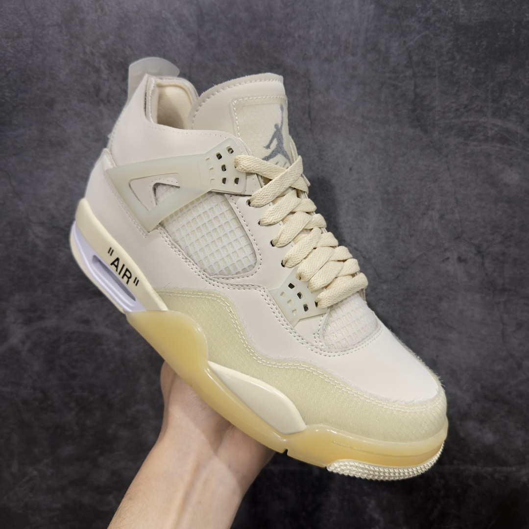 图片[3]-支持放纯原 【KZ纯原】Off White x Air Jordan 4 AJ4白帆CV9388-100 全新品质！ 总结市场各大纯原细节的不足 细节多次打磨修正 超正鞋型 超高清洁度 原厂皮料打造 尺码：70-47.8-选品中心