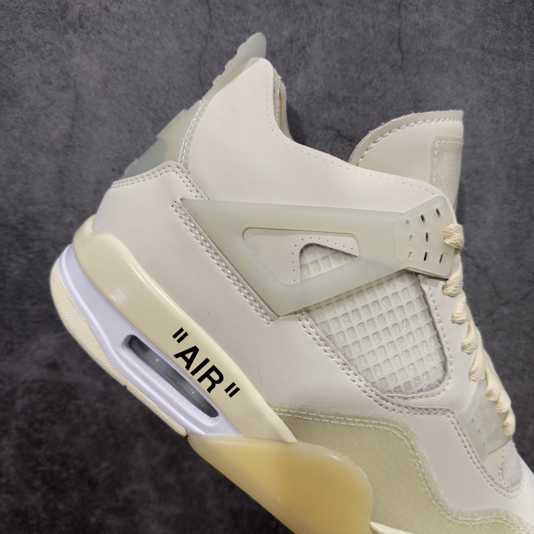 图片[7]-支持放纯原 【KZ纯原】Off White x Air Jordan 4 AJ4白帆CV9388-100 全新品质！ 总结市场各大纯原细节的不足 细节多次打磨修正 超正鞋型 超高清洁度 原厂皮料打造 尺码：70-47.8-选品中心