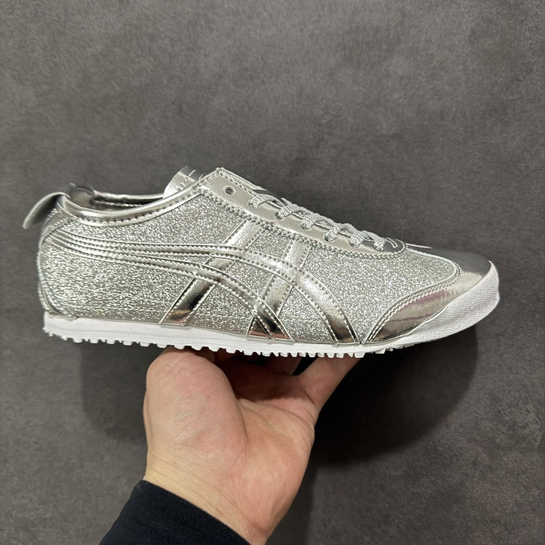 【公司级】渠道特供 Onitsuka Tiger鬼塚虎 MEXICO 66 TGRS 银色 货号：1183C480-021 尺码：36 37 37.5 38 39 36.5 40 40.5 41.5 42 42.5 43.5 44 45 编码：AMB210220-选品中心