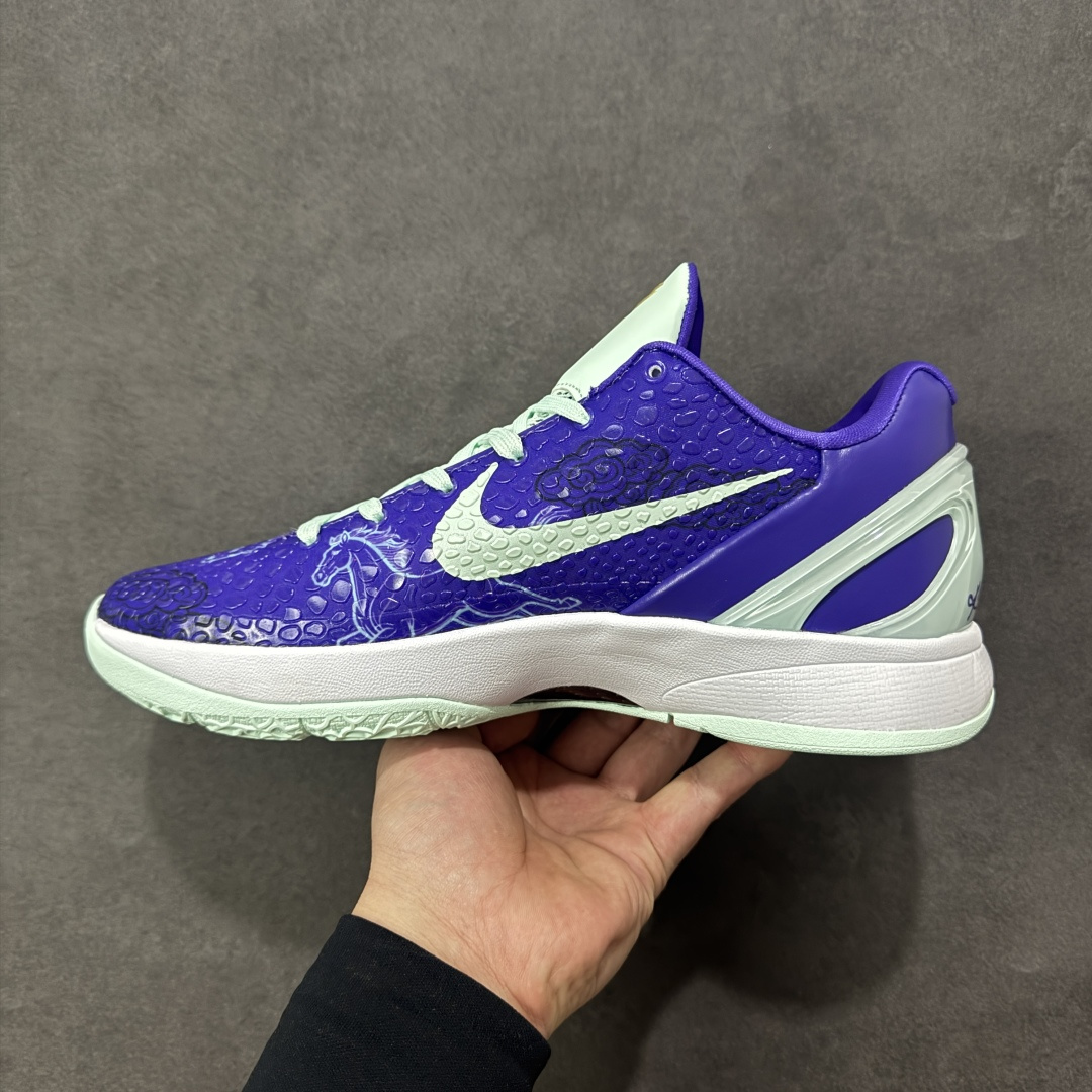 图片[2]-【定制版】Nike Zoom Kobe VI 马年限定 CNY新年款 耐克 科比6代系列 低帮复刻实战运动低帮文化篮球鞋 纯原版本 鞋头和鞋舌采用透气运动网布制成 采用更为挺拔的鞋口设计 为脚踝带来更佳的包裹与支撑感 侧面独特波纹纹理细节 打破了单调 赋予鞋子灵动与活力的视觉体验 货号： CW2190-022 尺码：38-46带半码-选品中心
