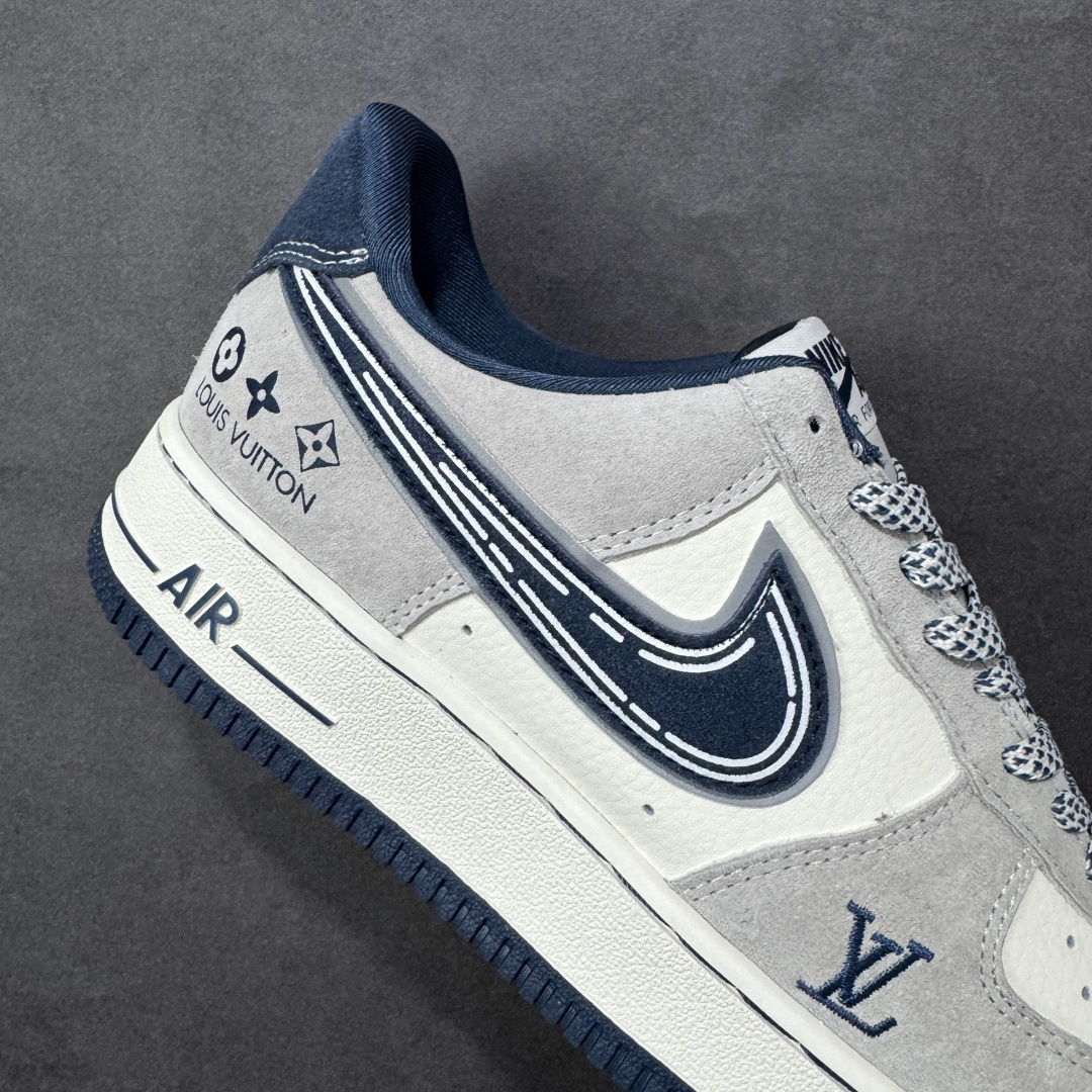图片[6]-【定制版】Nike Air Force 1\’07 Low 联名款 灰蓝调 空军一号低帮休闲板鞋  #定制皮料 定制鞋盒 原楦原纸板 纯正空军版型 内置全掌气垫 货号：SS1979-011  尺码：36 36.5 37.5 38 38.5 39 40 40.5 41 42 42.5 43 44 44.5 45-选品中心