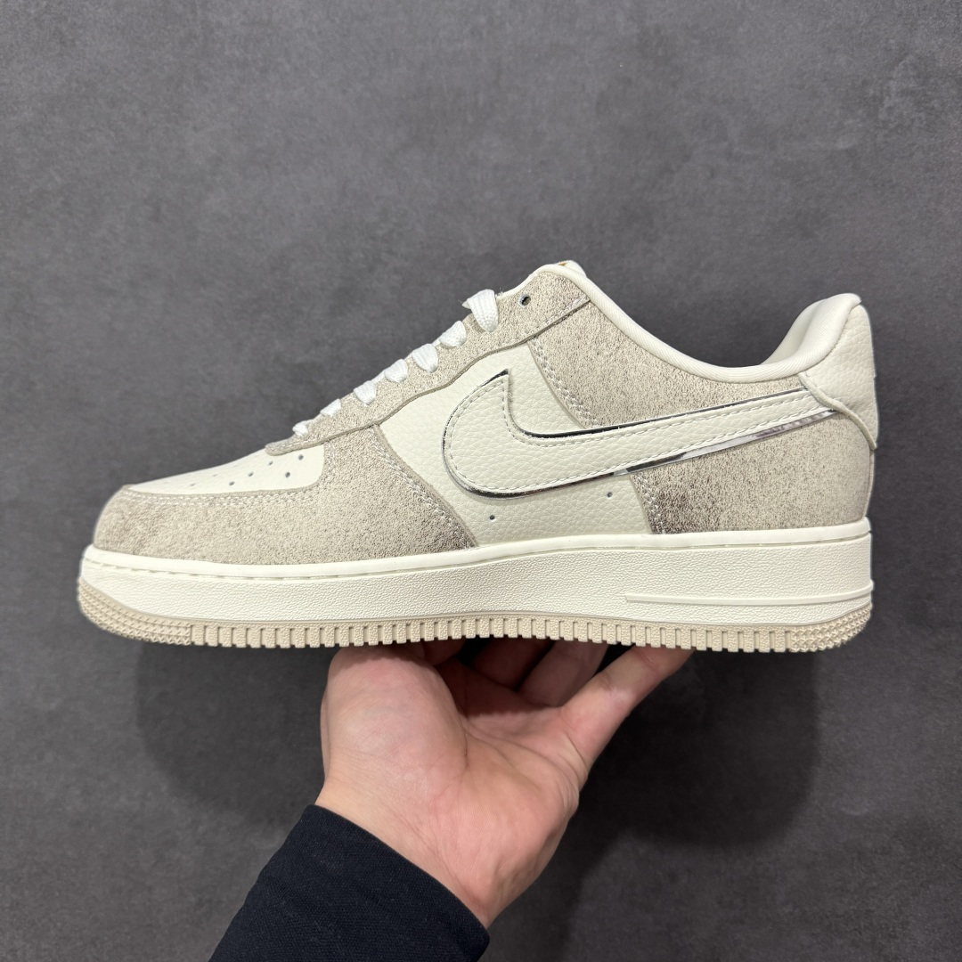 图片[2]-【定制版】Nike Air Force 1\’07 Low 联名款 奶油灰调 空军一号低帮休闲板鞋  #定制皮料 定制鞋盒 原楦原纸板 纯正空军版型 内置全掌气垫 货号：XL1979-129  尺码：36 36.5 37.5 38 38.5 39 40 40.5 41 42 42.5 43 44 44.5 45-选品中心
