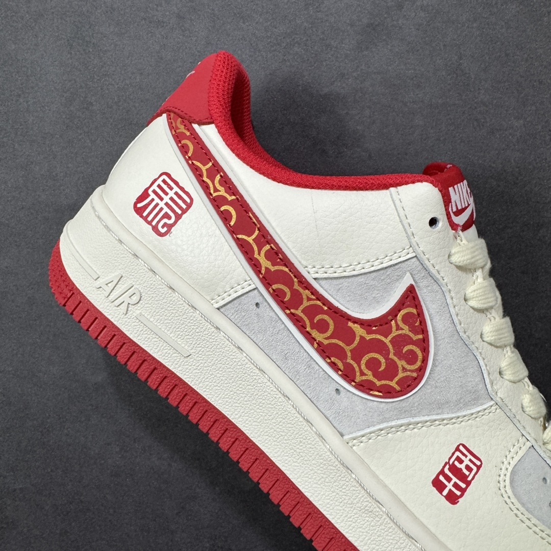 图片[6]-【定制版】Nike Air Force 1\’07 Low 马年限定 联名 空军一号低帮休闲板鞋  #原楦头原纸板 原装鞋盒 定制五金配件 内置全掌气垫 原厂鞋底 货号：HT5088-613  尺码：36 36.5 37.5 38 38.5 39 40 40.5 41 42 42.5 43 44 44.5 45-选品中心