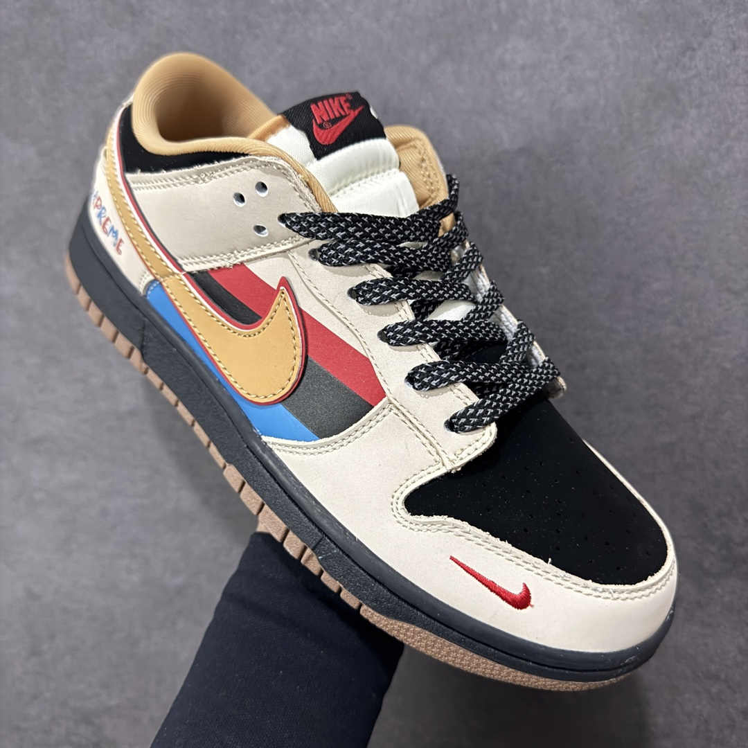 图片[3]-【定制版】Nike SB Dunk Low “Supreme联名——创意彩虹拼接” 高端定制 低帮休闲板鞋 定制鞋盒 大厂纯原品质出货 超高清洁度 皮料切割干净无任何毛边 细节完美 货号：SJ8888-008 尺码：36 36.5 37.5 38 38.5 39 40 40.5 41 42 42.5 43 44 44.5 45-选品中心