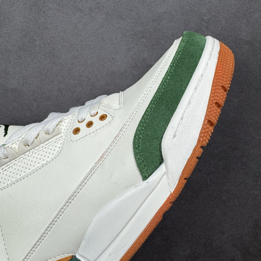 图片[5]-【公司级】Solefly x Air Jordan 3 Retro \”Miami\” 迈阿密联名 白绿橙 AJ3 乔丹3代 aj3 乔3 白绿橙 乔丹篮球鞋系列 迈阿密鞋店Solefly和Jordan Brandz再次联手，打造全新的Air Jordan 3联名款，设计灵感源于主理人Carlos Prieto的家族从古巴到迈阿密的移民故事，橙绿配色不仅呼应迈阿密飓风队，更象征着活力与传承。鞋身以白色皮革为基底，搭配绿色麂皮鞋头与橙色麂皮后跟，质感高级又复古；鞋舌上Jumpyman Logo采用绿色点缀，中底采用做旧奶油色，搭配橙色橡胶外底，瞬间拉回80年代氛围；鞋后跟拉片下的SoleFly浮雕Logo与Nike Air标志，彩蛋是鞋舌绣有\”SUNSHINE STATE\”和\”MIAMI\”字样，彩蛋十足！鞋盒还将SF与店铺所在地区佛罗里达州的地图结合在一起，突显本次联名的专属身份。 货号：IF4491-100（2025.12.01发售） 尺码：40 40.5 41 42 42.5 43 44 44.5 45 46 47 编码：XSB260270-选品中心