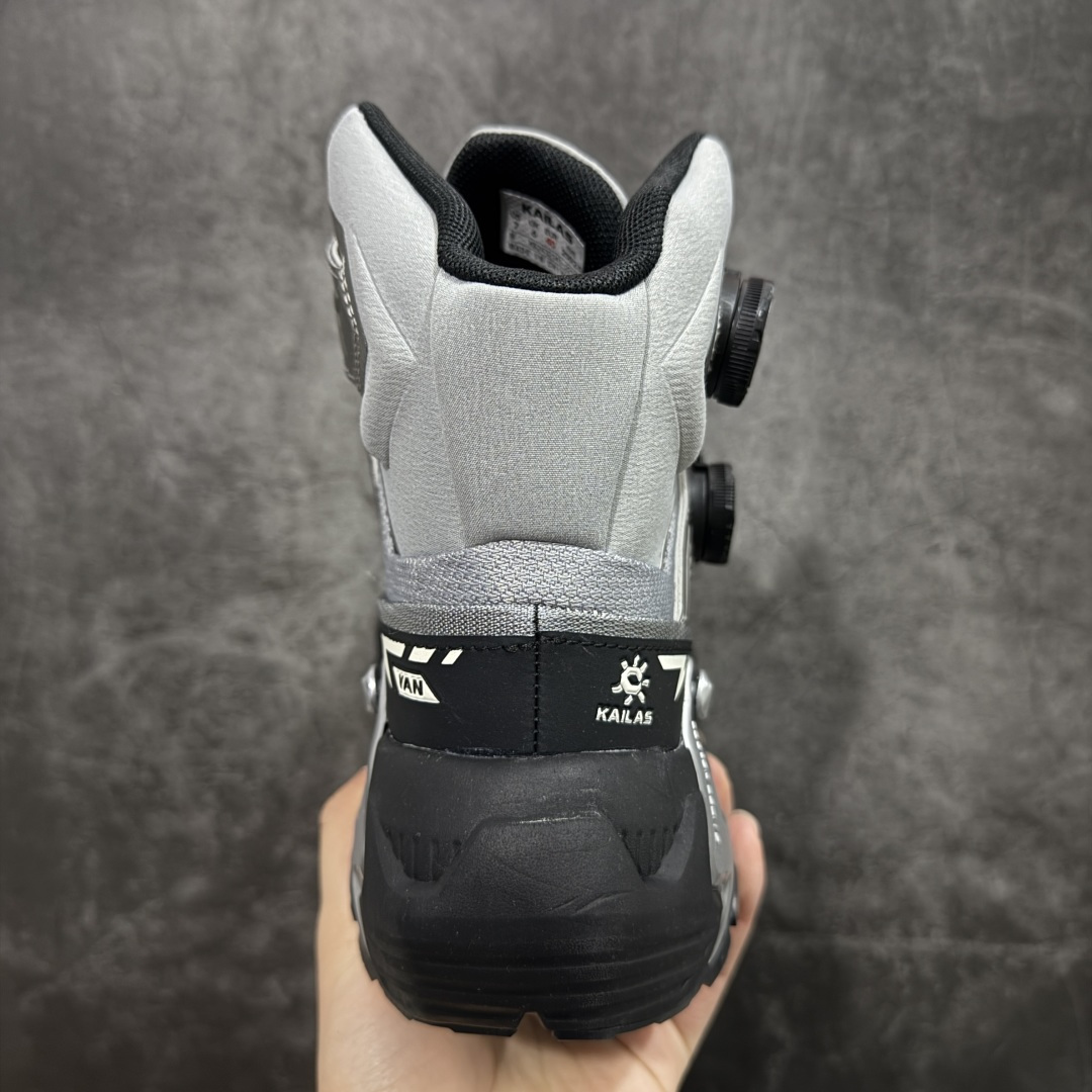 图片[4]-【纯原版本】KAILAS YAN GTX HIGH 凯乐石运动户外舒适时尚防滑防水透气高帮登山徒步鞋 KAILAS凯乐石品牌是全球三大全系攀登品牌之一，于2003年创立于中国广州，致力于为有攀登梦想的户外运动员及爱好者，研发制造功能性专业装备，满足他们在极限环境下安全舒适的需求，凯乐石专注于科技面料的开发及专业功能设计，产品线覆盖登山、攀岩、徒步、越野跑山、露营、旅行等多项户外运动，通过运动员的测试反馈，不断进化迭代，产品荣获国内外大奖71座，发明专利21个，更突破性的自主研发攀登器械，打造出中国的攀登硬实力。 尺码： 39-46 无半码-选品中心