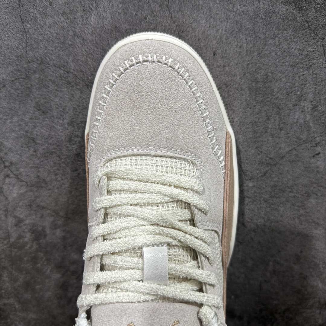 图片[5]-【纯原版】Air Jordan Retro Flight Court SP低帮 AJ低邦 乔丹篮球鞋系列 目前市场最正确版本 头层翻毛＋头层皮 区别市场通货 正确针织鞋码效果 版型完美 正确私模大底 鞋款整体以翻毛皮打造，搭配侧身头层皮面框架，鞋舌及后跟Jumpman Logo分别采用刺绣点缀，后跟侧身Flighth字样也辅以刺绣呈现，秉承轻量化的速度型篮球鞋设计思想完成设计，降低重量的同时提升舒适度，中底延续前作使用了分离式后掌可视化Air Soleb气垫。鞋带孔和后跟鞋提以籃网为造型灵感，将篮球运动巧妙融入到鞋款的设计之中，使鞋身整体富有流动性、节奏感和优雅气质。 货号：IB4414-120 尺码：36 36.5 37.5 38 38.5 39 40 40.5 41 42 42.5 43 44 44.5 45-选品中心