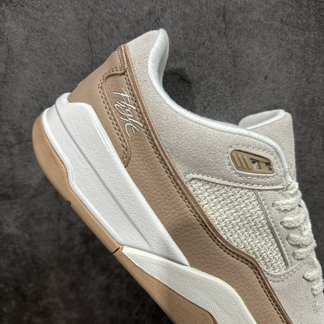 图片[7]-【纯原版】Air Jordan Retro Flight Court SP低帮 AJ低邦 乔丹篮球鞋系列 目前市场最正确版本 头层翻毛＋头层皮 区别市场通货 正确针织鞋码效果 版型完美 正确私模大底 鞋款整体以翻毛皮打造，搭配侧身头层皮面框架，鞋舌及后跟Jumpman Logo分别采用刺绣点缀，后跟侧身Flighth字样也辅以刺绣呈现，秉承轻量化的速度型篮球鞋设计思想完成设计，降低重量的同时提升舒适度，中底延续前作使用了分离式后掌可视化Air Soleb气垫。鞋带孔和后跟鞋提以籃网为造型灵感，将篮球运动巧妙融入到鞋款的设计之中，使鞋身整体富有流动性、节奏感和优雅气质。 货号：IB4414-120 尺码：36 36.5 37.5 38 38.5 39 40 40.5 41 42 42.5 43 44 44.5 45-选品中心