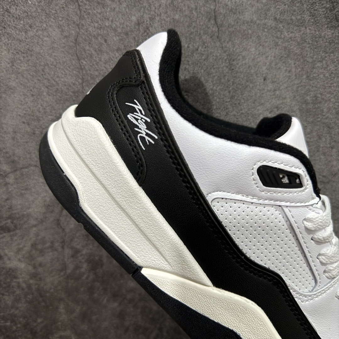 图片[7]-【纯原版】Air Jordan Retro Flight Court SP低帮 AJ低邦 乔丹篮球鞋系列 目前市场最正确版本 头层翻毛＋头层皮 区别市场通货 正确针织鞋码效果 版型完美 正确私模大底 鞋款整体以翻毛皮打造，搭配侧身头层皮面框架，鞋舌及后跟Jumpman Logo分别采用刺绣点缀，后跟侧身Flighth字样也辅以刺绣呈现，秉承轻量化的速度型篮球鞋设计思想完成设计，降低重量的同时提升舒适度，中底延续前作使用了分离式后掌可视化Air Soleb气垫。鞋带孔和后跟鞋提以籃网为造型灵感，将篮球运动巧妙融入到鞋款的设计之中，使鞋身整体富有流动性、节奏感和优雅气质。 货号：HF3255-112 尺码：36 36.5 37.5 38 38.5 39 40 40.5 41 42 42.5 43 44 44.5 45-选品中心