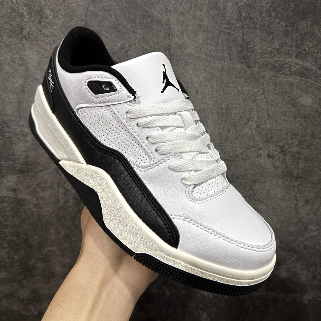 图片[3]-【纯原版】Air Jordan Retro Flight Court SP低帮 AJ低邦 乔丹篮球鞋系列 目前市场最正确版本 头层翻毛＋头层皮 区别市场通货 正确针织鞋码效果 版型完美 正确私模大底 鞋款整体以翻毛皮打造，搭配侧身头层皮面框架，鞋舌及后跟Jumpman Logo分别采用刺绣点缀，后跟侧身Flighth字样也辅以刺绣呈现，秉承轻量化的速度型篮球鞋设计思想完成设计，降低重量的同时提升舒适度，中底延续前作使用了分离式后掌可视化Air Soleb气垫。鞋带孔和后跟鞋提以籃网为造型灵感，将篮球运动巧妙融入到鞋款的设计之中，使鞋身整体富有流动性、节奏感和优雅气质。 货号：HF3255-112 尺码：36 36.5 37.5 38 38.5 39 40 40.5 41 42 42.5 43 44 44.5 45-选品中心