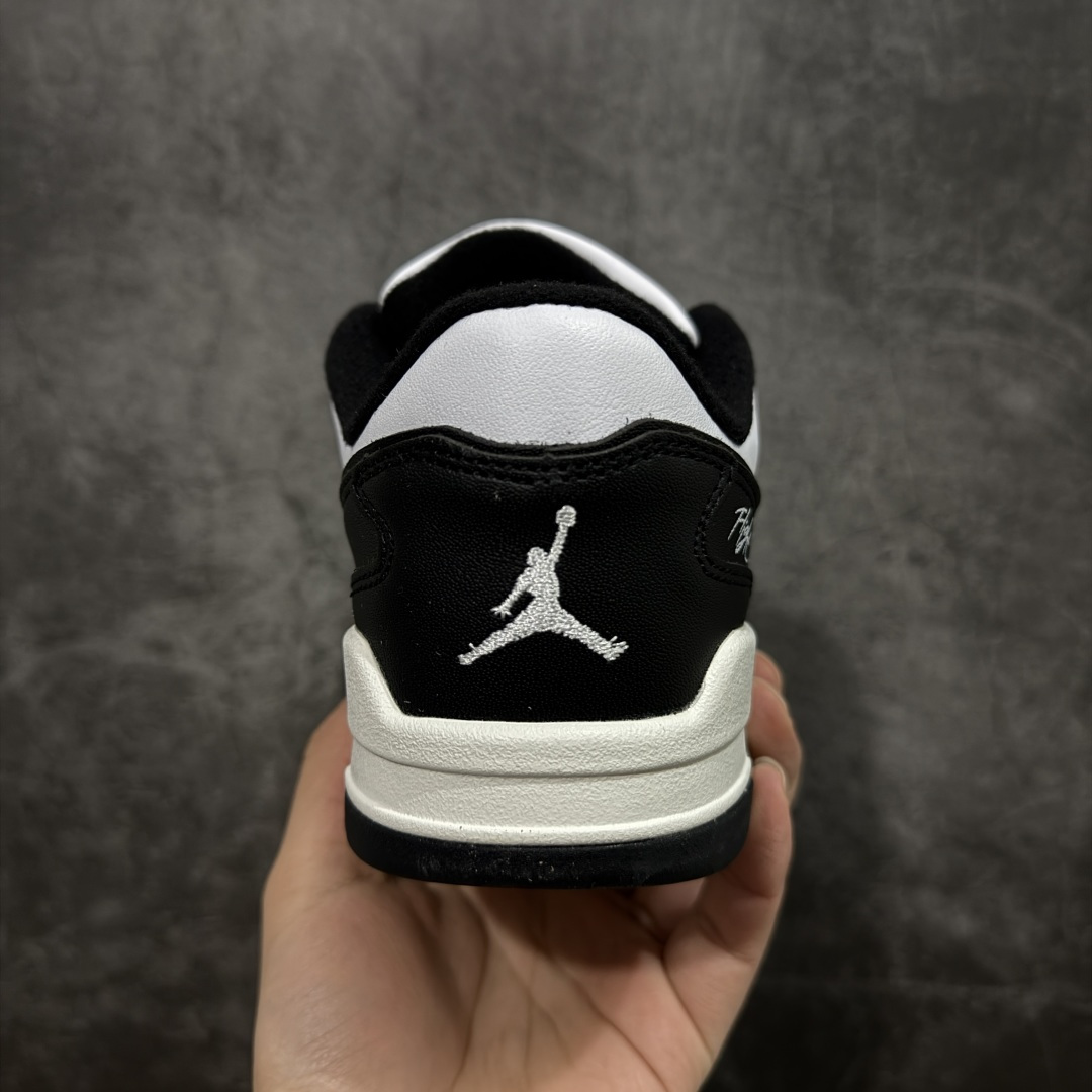 图片[4]-【纯原版】Air Jordan Retro Flight Court SP低帮 AJ低邦 乔丹篮球鞋系列 目前市场最正确版本 头层翻毛＋头层皮 区别市场通货 正确针织鞋码效果 版型完美 正确私模大底 鞋款整体以翻毛皮打造，搭配侧身头层皮面框架，鞋舌及后跟Jumpman Logo分别采用刺绣点缀，后跟侧身Flighth字样也辅以刺绣呈现，秉承轻量化的速度型篮球鞋设计思想完成设计，降低重量的同时提升舒适度，中底延续前作使用了分离式后掌可视化Air Soleb气垫。鞋带孔和后跟鞋提以籃网为造型灵感，将篮球运动巧妙融入到鞋款的设计之中，使鞋身整体富有流动性、节奏感和优雅气质。 货号：HF3255-112 尺码：36 36.5 37.5 38 38.5 39 40 40.5 41 42 42.5 43 44 44.5 45-选品中心