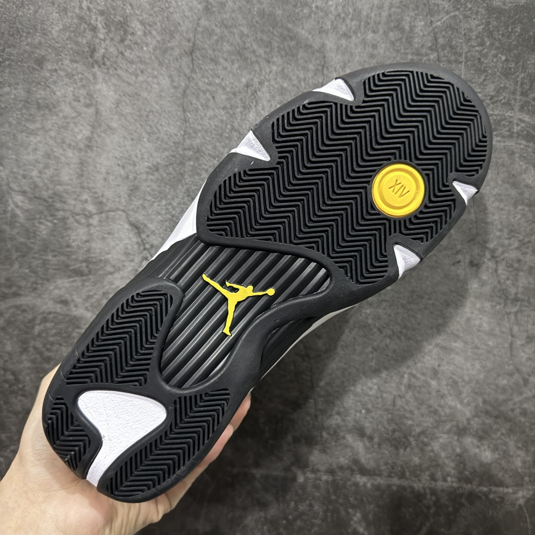 Air Jordan AJ14 新版兰尼 白黑蓝-407外贸特供批次 原楦原档案数据开模打造 原厂中底拉