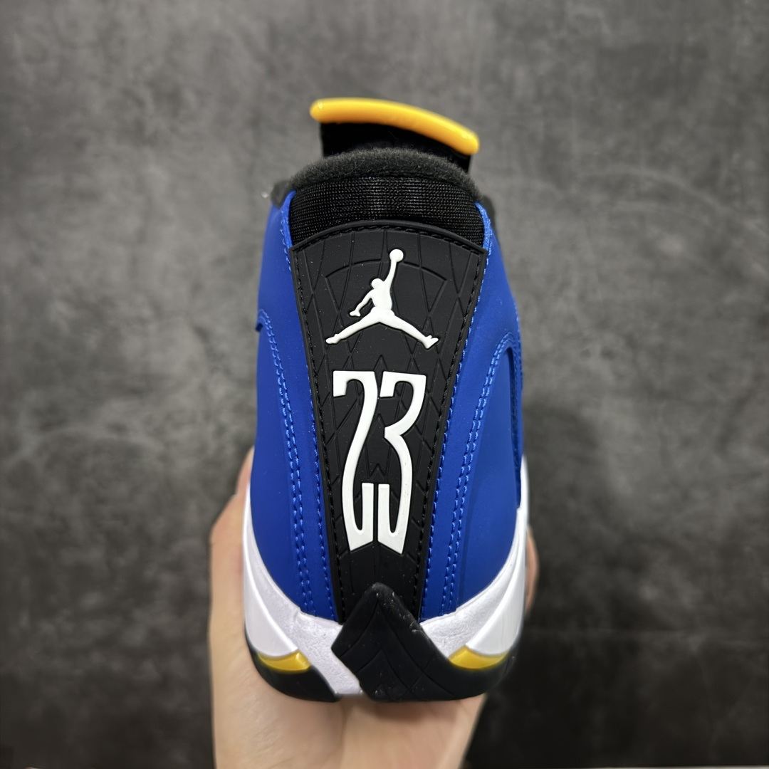 Air Jordan AJ14 新版兰尼 白黑蓝-407外贸特供批次 原楦原档案数据开模打造 原厂中底拉