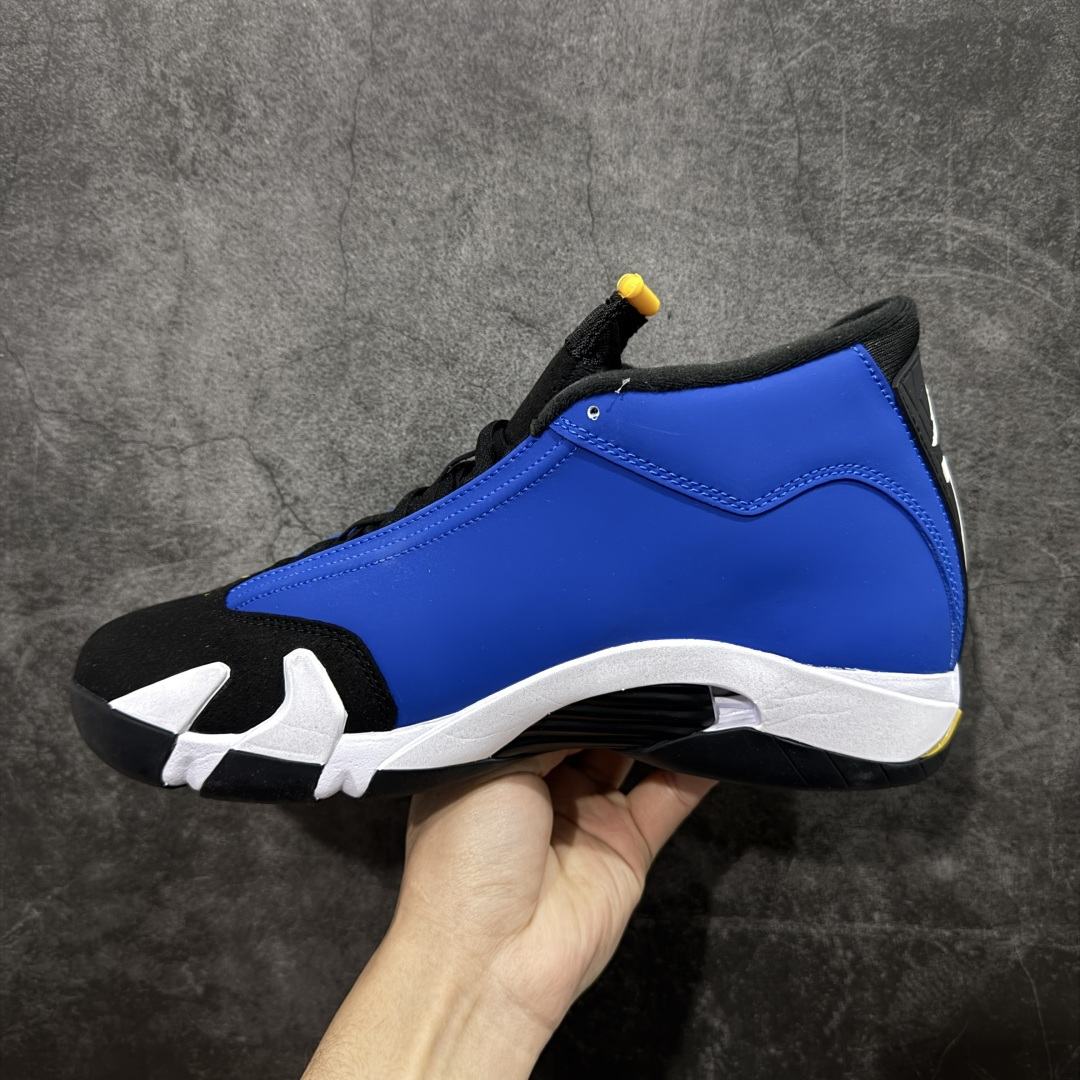 Air Jordan AJ14 新版兰尼 白黑蓝-407外贸特供批次 原楦原档案数据开模打造 原厂中底拉