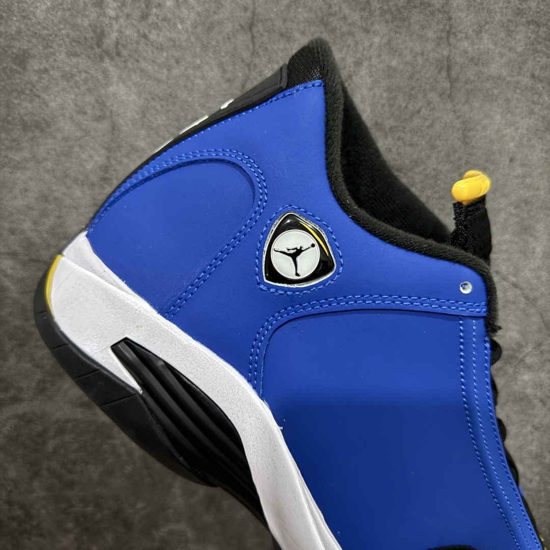 Air Jordan AJ14 新版兰尼 白黑蓝-407外贸特供批次 原楦原档案数据开模打造 原厂中底拉
