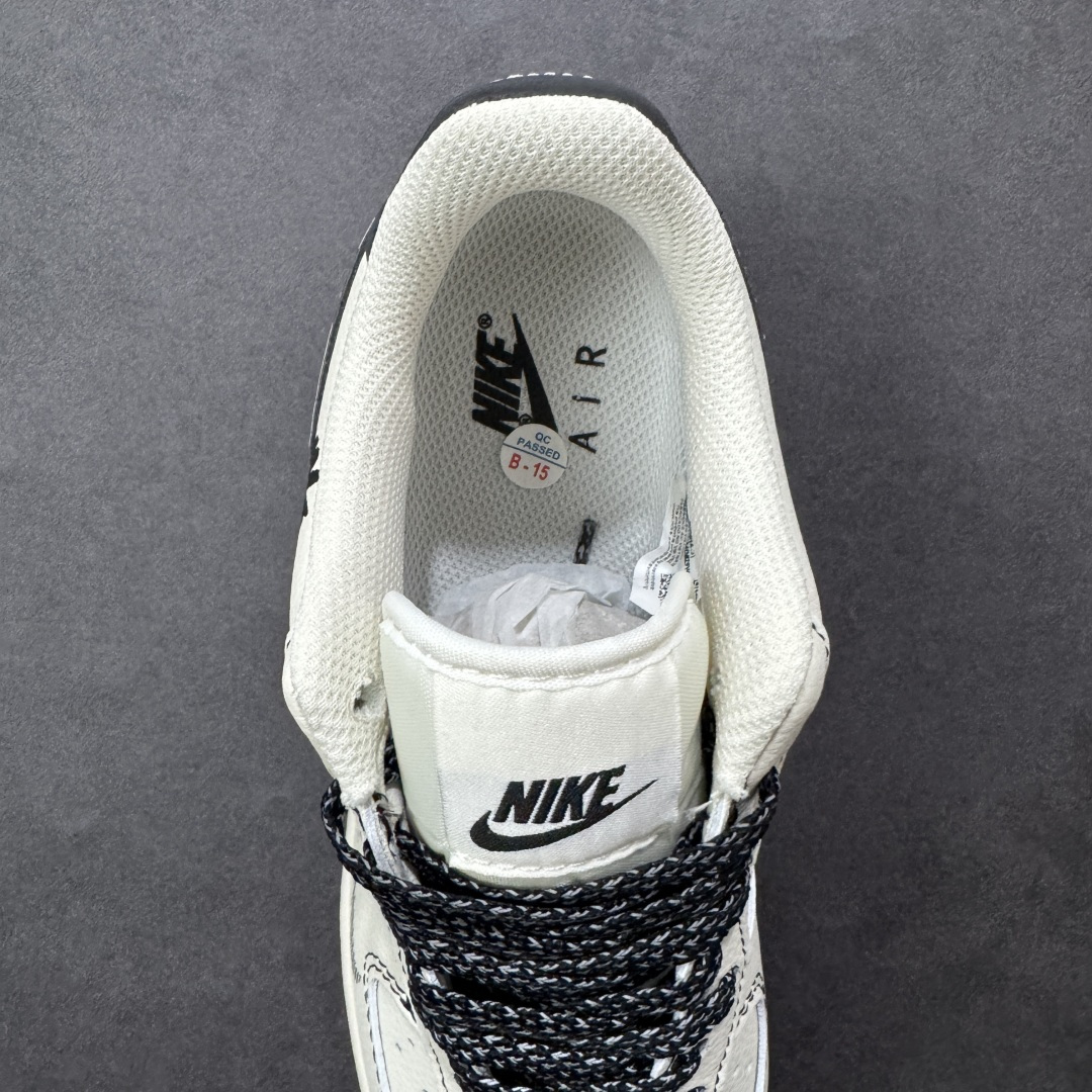 图片[7]-【定制版】Air Force 1 经典AF1纯白鞋型化身潮流画布，小雏菊涂鸦搭配「JUST DO IT」标语瞬间拉满街头腔调！黑白撞色融合做旧纹理设计，金属挂饰更添细节质感，专属编号敲定独一属性。头层牛皮材质兼顾脚感与耐穿度，小众定制款彻底告别撞款，不管是日常出街还是潮流收藏，都是潮人彰显个性的硬核选择！ 货号：XY2025-003 尺码：36 36.5 37.5 38 38.5 39 40 40.5 41 42 42.5 43 44 44.5 45-选品中心