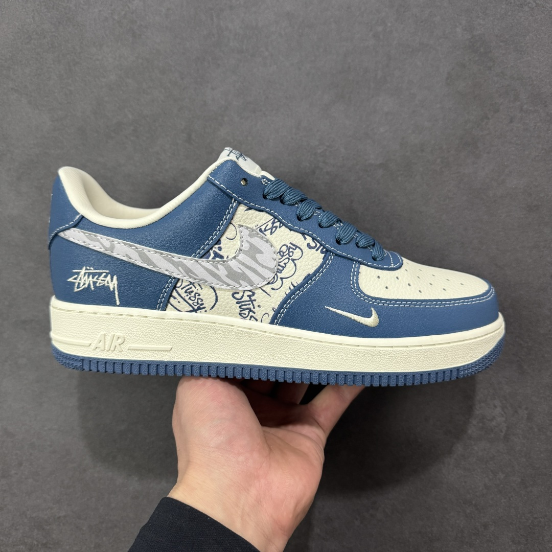 【定制版】Nike Air Force 1\'07 Low 斯图西联名款 空军一号低帮休闲板鞋  #定制皮料 定制鞋盒 原楦原纸板 纯正空军版型 内置全掌气垫 货号：XL1979-132  尺码：36 36.5 37.5 38 38.5 39 40 40.5 41 42 42.5 43 44 44.5 45-选品中心