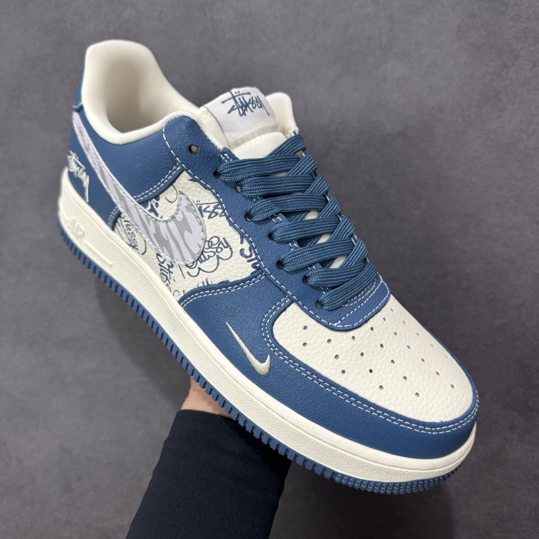 图片[3]-【定制版】Nike Air Force 1\’07 Low 斯图西联名款 空军一号低帮休闲板鞋  #定制皮料 定制鞋盒 原楦原纸板 纯正空军版型 内置全掌气垫 货号：XL1979-132  尺码：36 36.5 37.5 38 38.5 39 40 40.5 41 42 42.5 43 44 44.5 45-选品中心