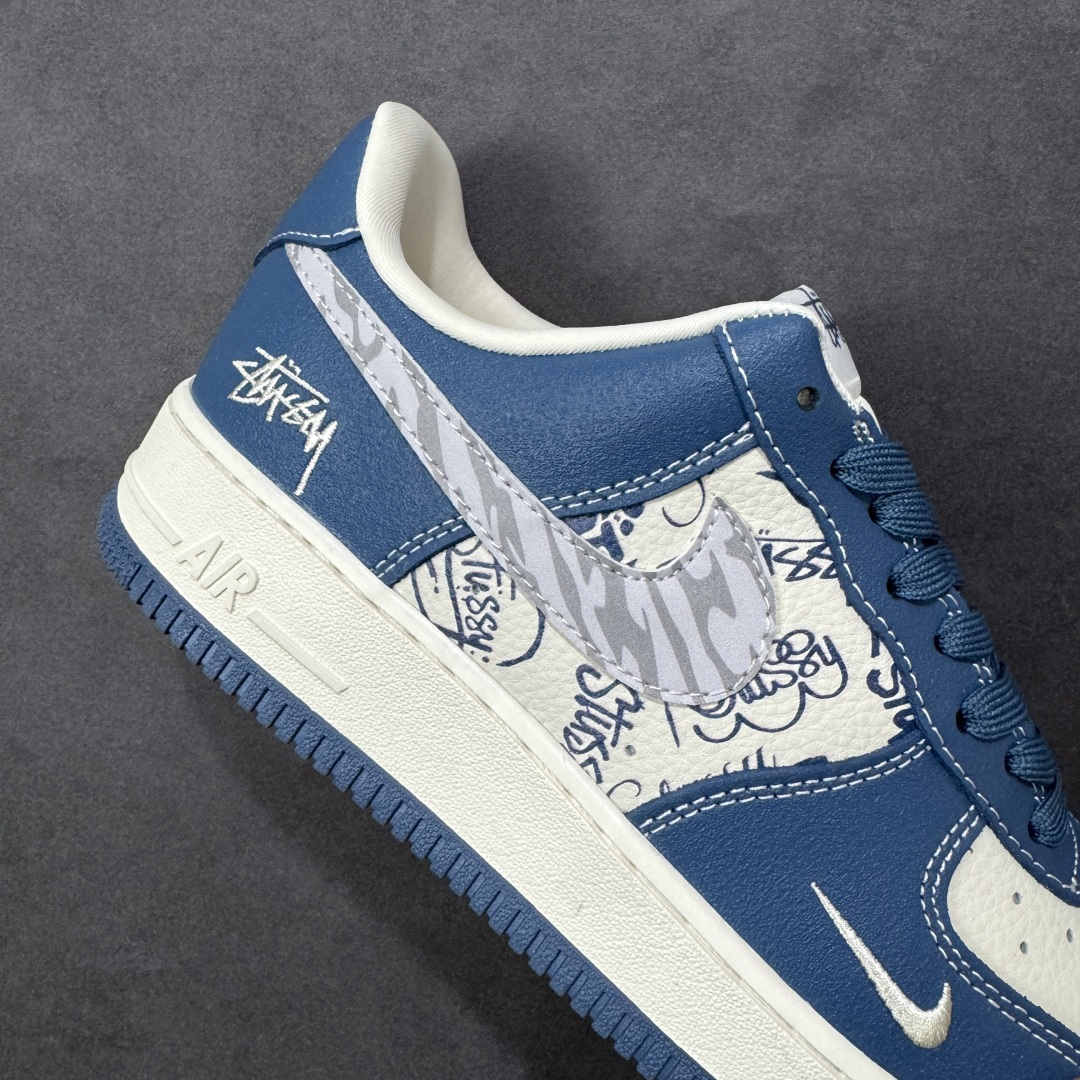 图片[6]-【定制版】Nike Air Force 1\’07 Low 斯图西联名款 空军一号低帮休闲板鞋  #定制皮料 定制鞋盒 原楦原纸板 纯正空军版型 内置全掌气垫 货号：XL1979-132  尺码：36 36.5 37.5 38 38.5 39 40 40.5 41 42 42.5 43 44 44.5 45-选品中心