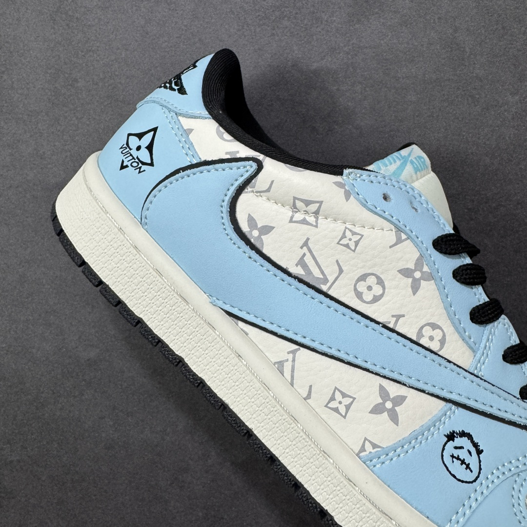 图片[6]-【定制版】Travis Scott x Jordan 1 Low 倒勾低帮休闲版本 原厂全头层皮 大厂纯原品质出货 纯正版型 定制鞋盒 皮料切割干净无任何毛边 细节完美 超高清洁度 货号：LD2028-070 尺码：36 36.5 37.5 38 38.5 39 40 40.5 41 42 42.5 43 44 44.5 45 编码：HXSB330340-选品中心