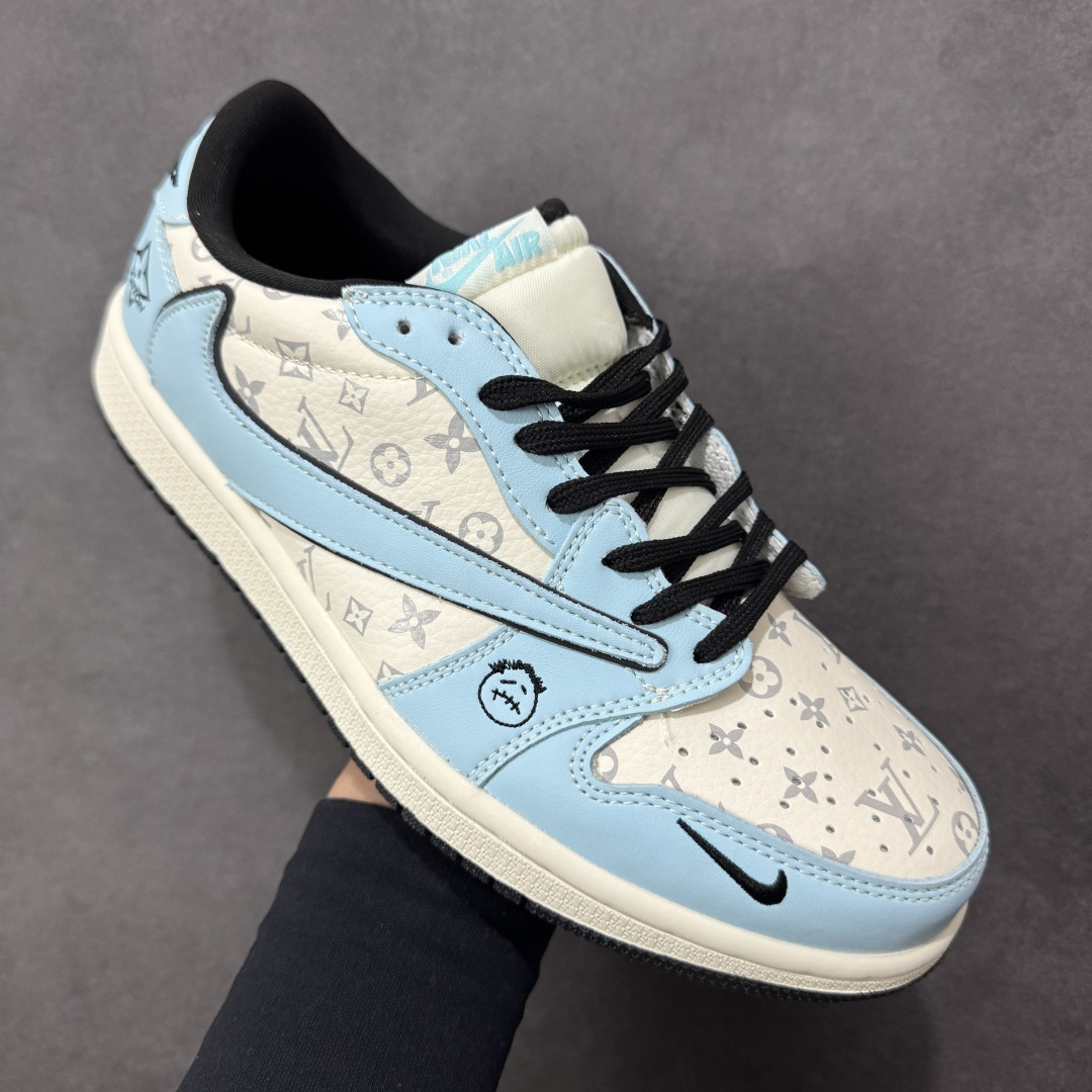 图片[3]-【定制版】Travis Scott x Jordan 1 Low 倒勾低帮休闲版本 原厂全头层皮 大厂纯原品质出货 纯正版型 定制鞋盒 皮料切割干净无任何毛边 细节完美 超高清洁度 货号：LD2028-070 尺码：36 36.5 37.5 38 38.5 39 40 40.5 41 42 42.5 43 44 44.5 45 编码：HXSB330340-选品中心