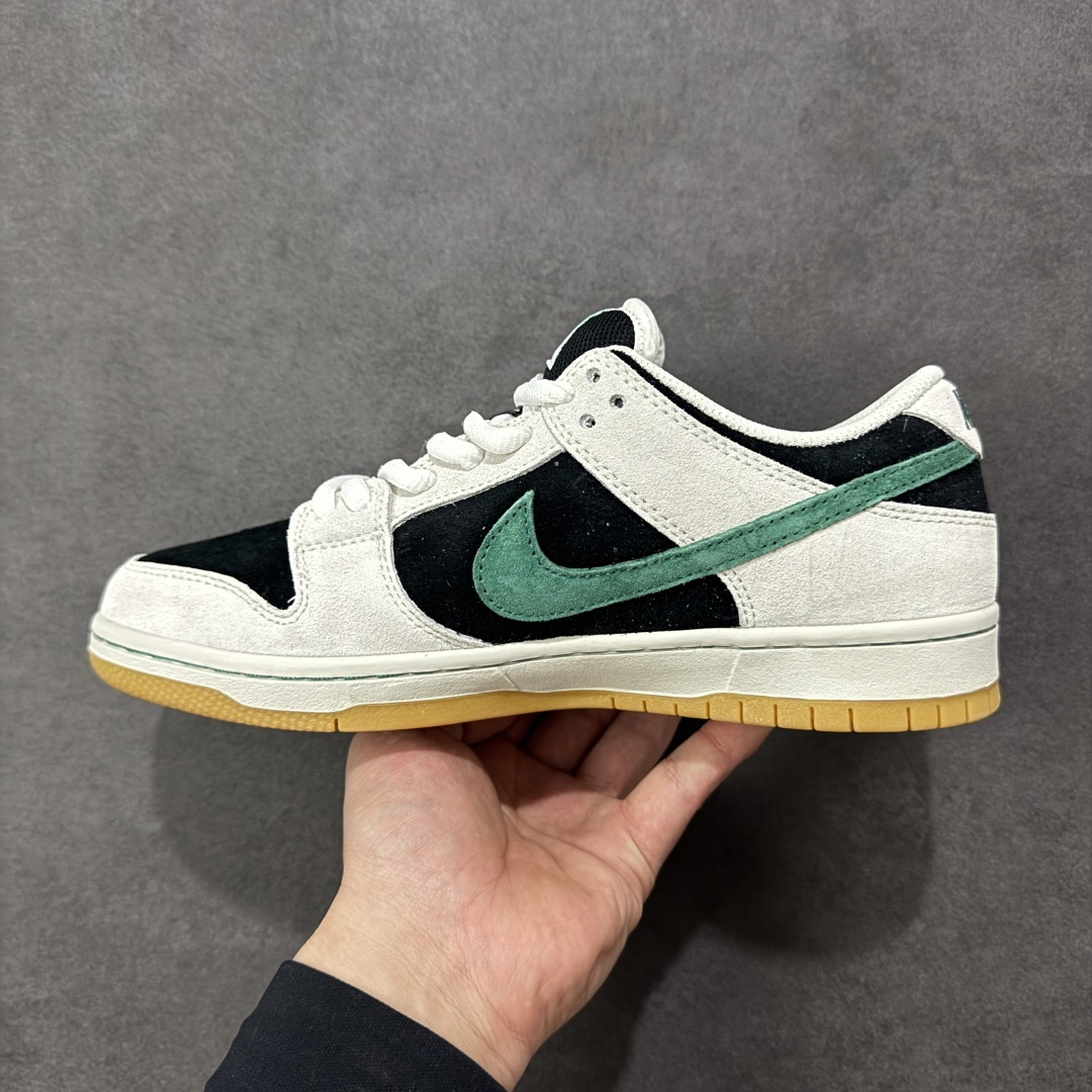 图片[2]-【YC纯原】Nike SB Dunk Low 麂皮灰绿生胶 SB低帮休闲板鞋 HF3704-001  #大厂纯原品质出货 清洁度 电绣工艺 皮料切割干净无任何毛边 细节完美  尺码：40 40.5 41 42 42.5 43 44 44.5 45 46 编码：HXSB310320-选品中心