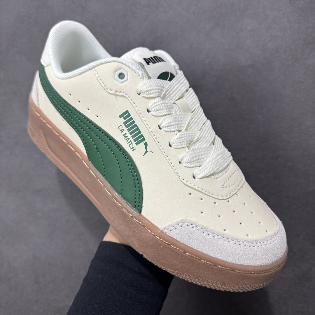 图片[3]-【公司级】PUMA彪马 CA Match Court 休闲经典简约复古 低帮板鞋 设计灵感源自90及00一代的滑板运动文化 简约又不失设计巧思的帅气风格让它轻松驾驭日常休闲或滑板场合 运动兼具匠心 细节彰显品质 衬垫边缘以提供支撑和灵活性 强化鞋头以承受持续的磨损 耐磨性强 稳定性高 抓地更牢 不易打滑 货号：308621-09 尺码：36 37 38 39 40 41 42 43 44 45-选品中心