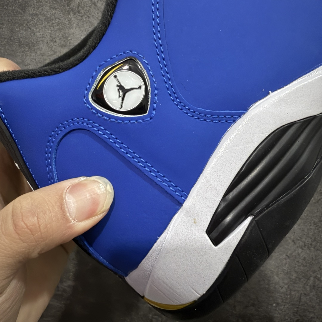 Air Jordan AJ14 新版兰尼 白黑蓝-407外贸特供批次 原楦原档案数据开模打造 原厂中底拉
