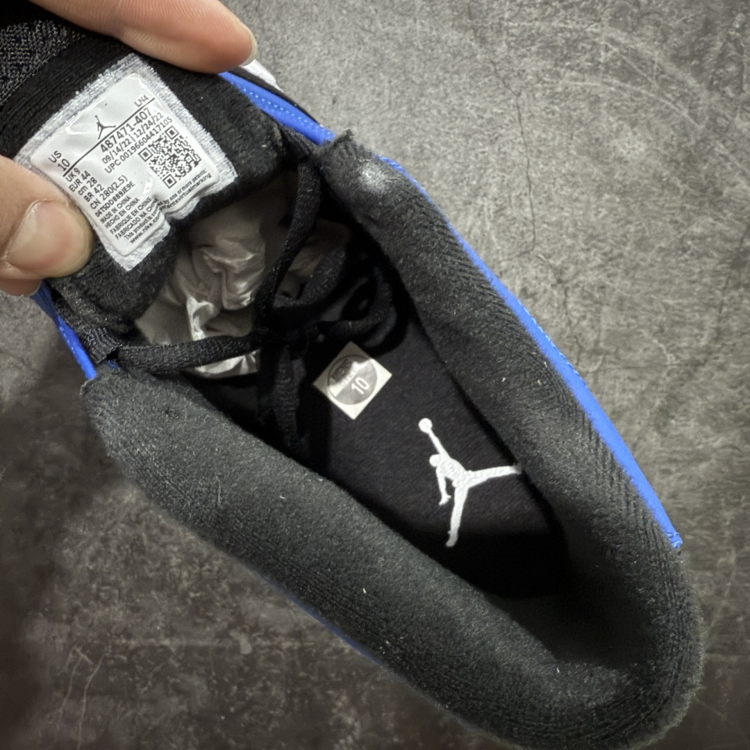 Air Jordan AJ14 新版兰尼 白黑蓝-407外贸特供批次 原楦原档案数据开模打造 原厂中底拉