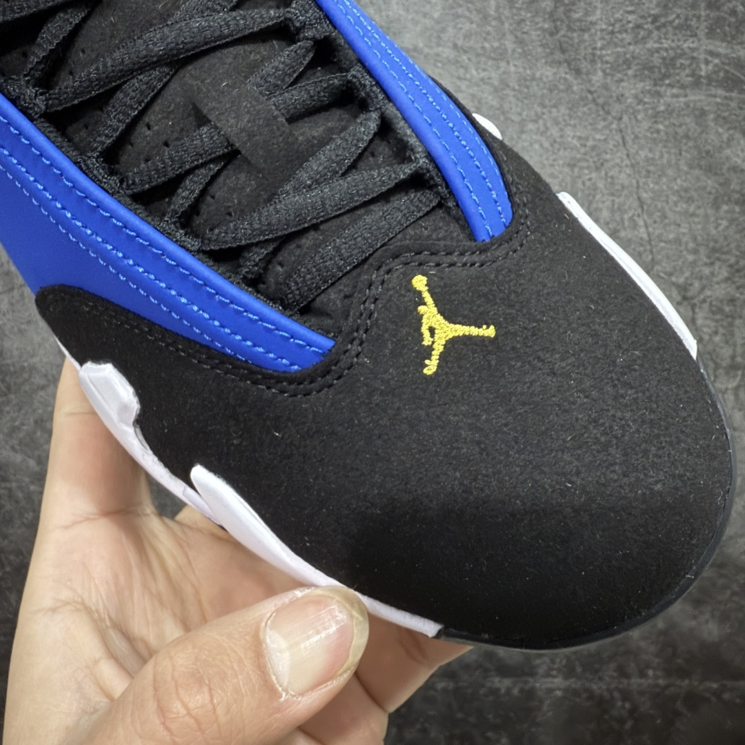 Air Jordan AJ14 新版兰尼 白黑蓝-407外贸特供批次 原楦原档案数据开模打造 原厂中底拉