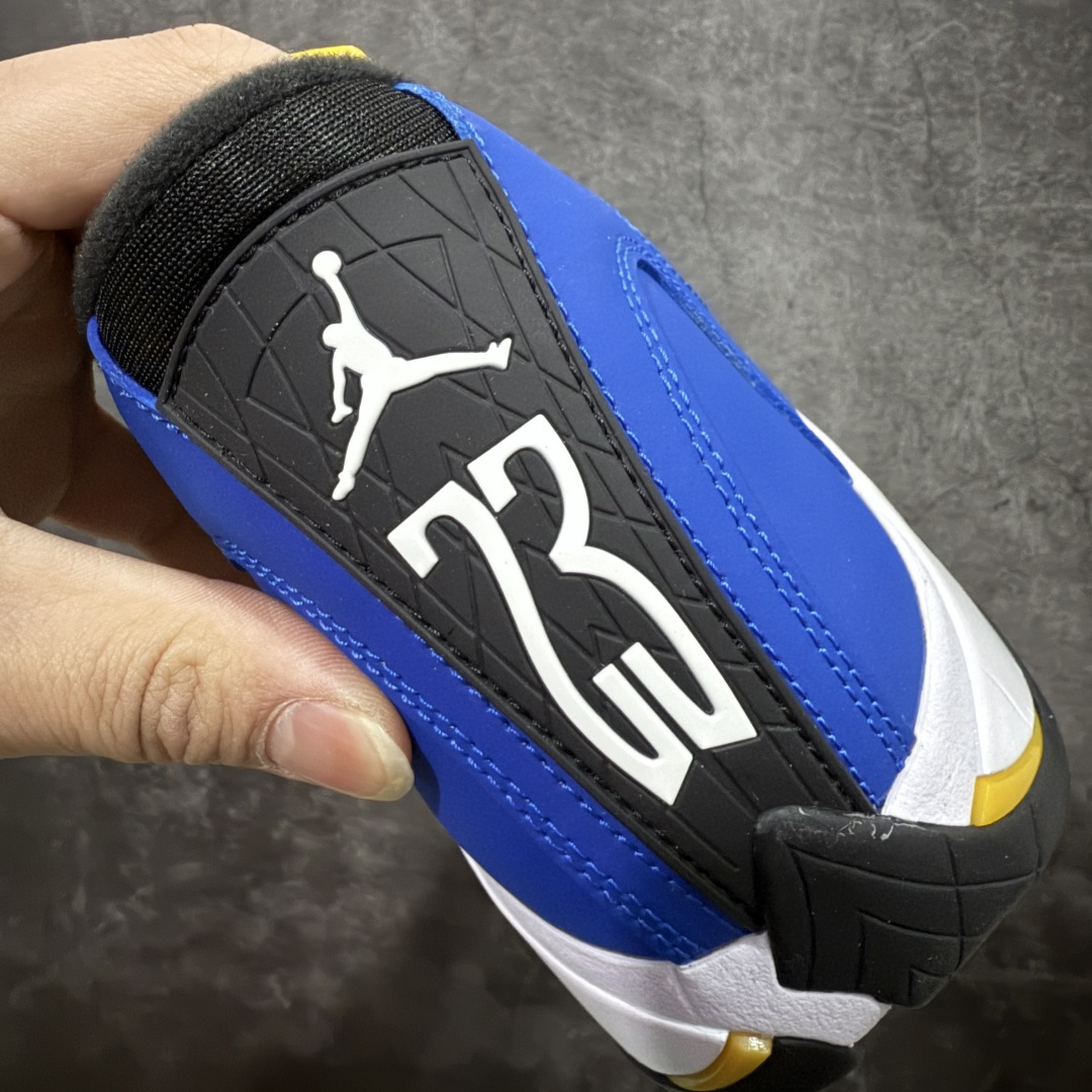 Air Jordan AJ14 新版兰尼 白黑蓝-407外贸特供批次 原楦原档案数据开模打造 原厂中底拉
