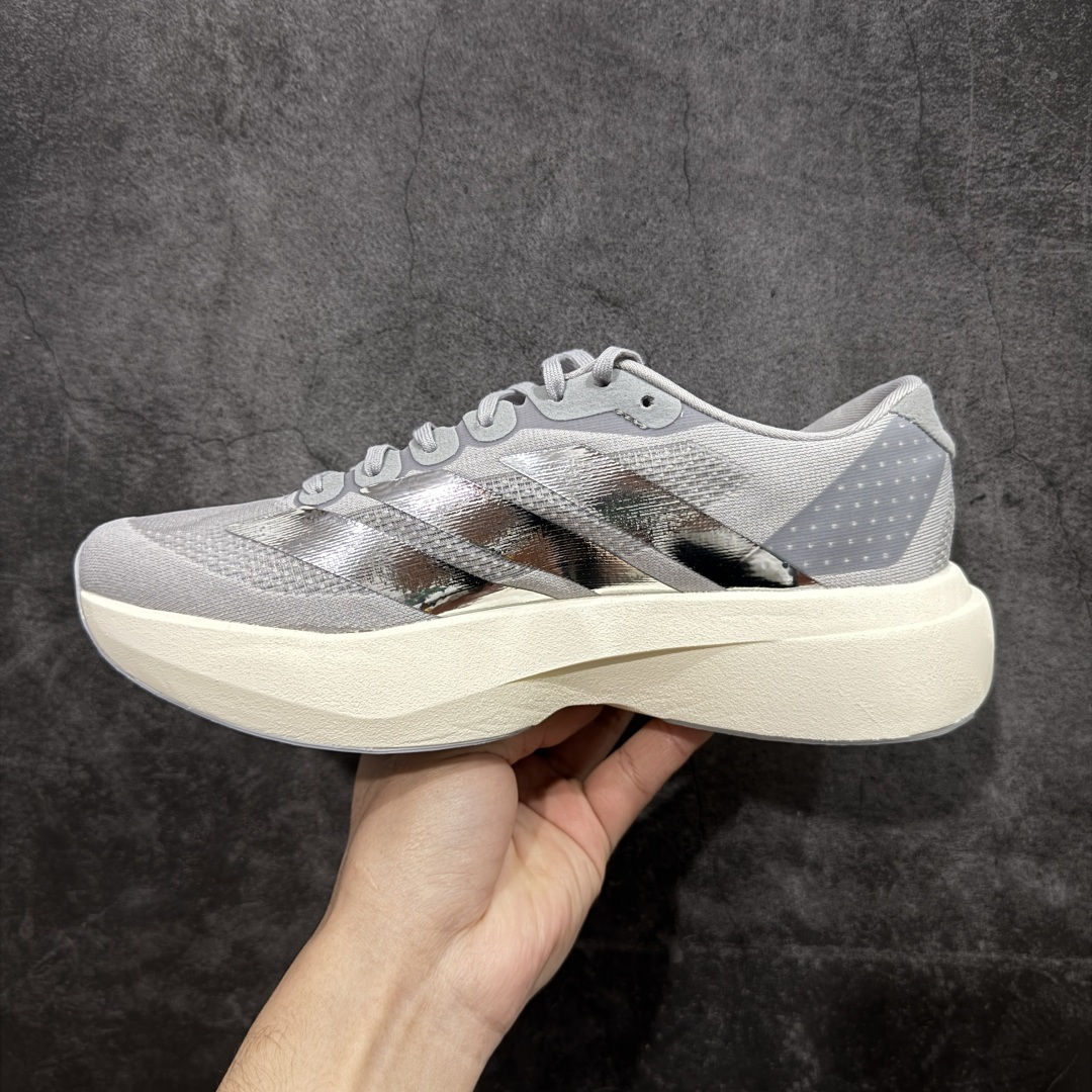 AD Adizero Evo SL M 白蓝零度系列马拉松轻量竞速运动跑鞋 KJ9664原材料 内置碳板