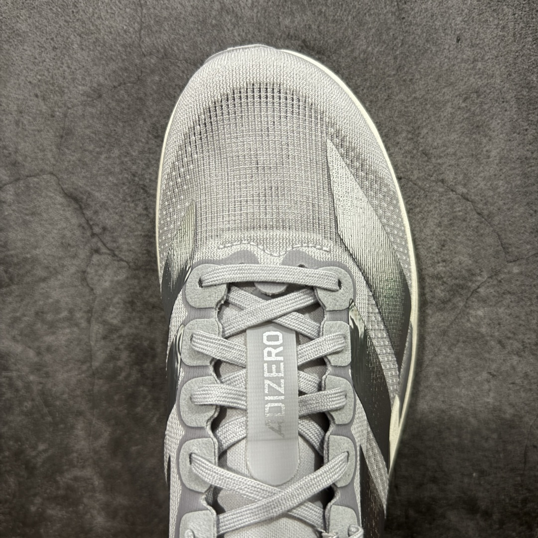 AD Adizero Evo SL M 白蓝零度系列马拉松轻量竞速运动跑鞋 KJ9664原材料 内置碳板