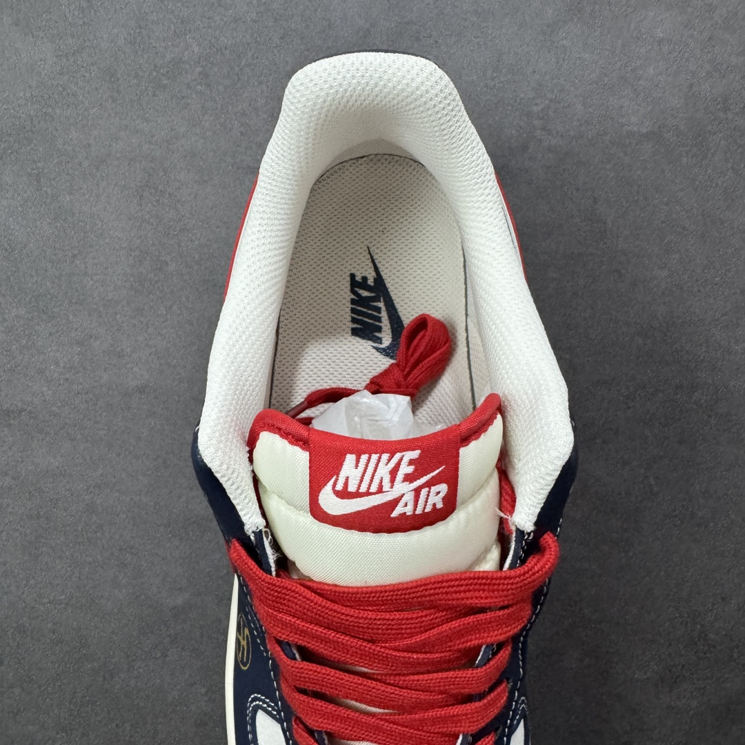 图片[7]-【定制版】Nike Air Force 1\’07 Low 马年限定 藏蓝撞红白 空军一号低帮休闲板鞋  #原楦头原纸板 高端定制鞋盒 原厂鞋底 超高清洁度 细节完美 货号：HT5088-617  尺码：36 36.5 37.5 38 38.5 39 40 40.5 41 42 42.5 43 44 44.5 45-选品中心